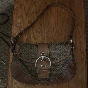 Coach purse, medium brown color